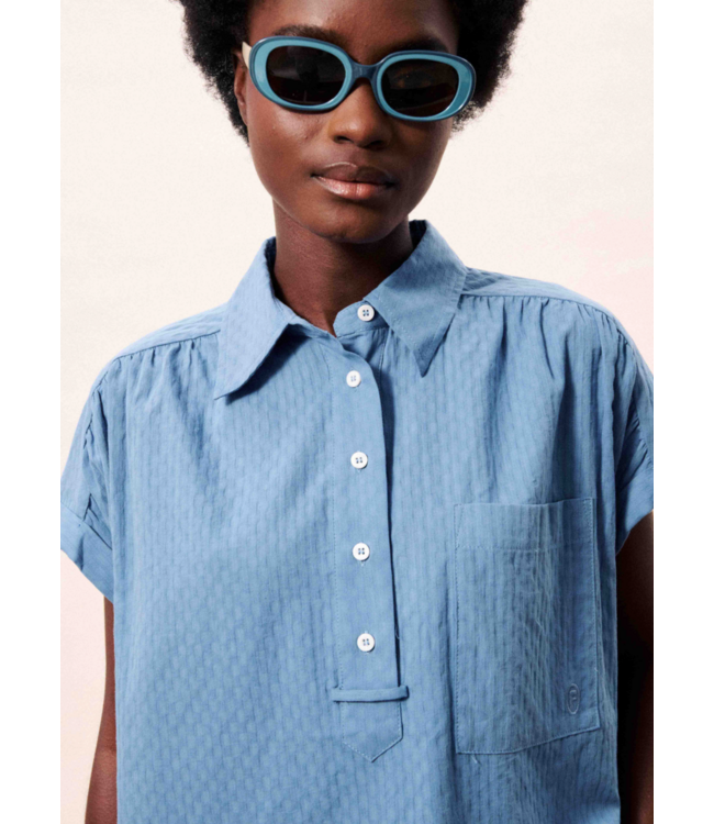 FRNCH Brizea Top blue jean