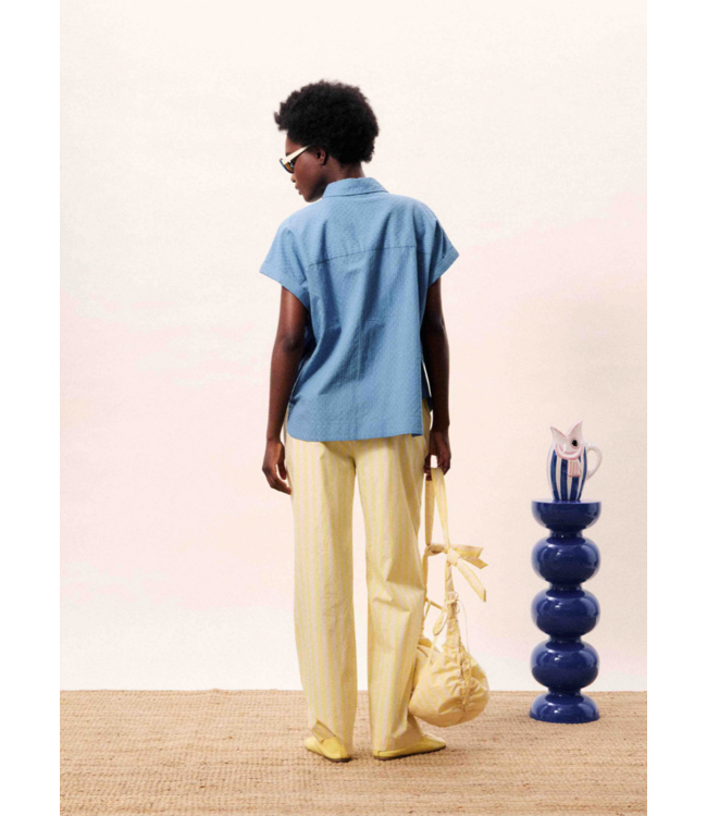 FRNCH Brizea Top blue jean