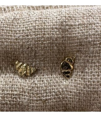 Betty Bogaers Croissant Stud Earring Gold (one piece)