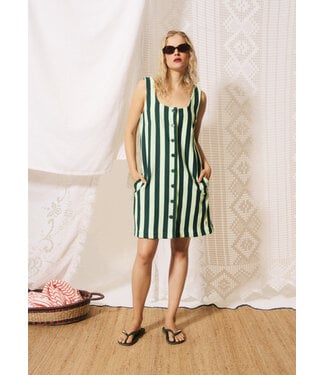 FRNCH Robe Peppe vert citron