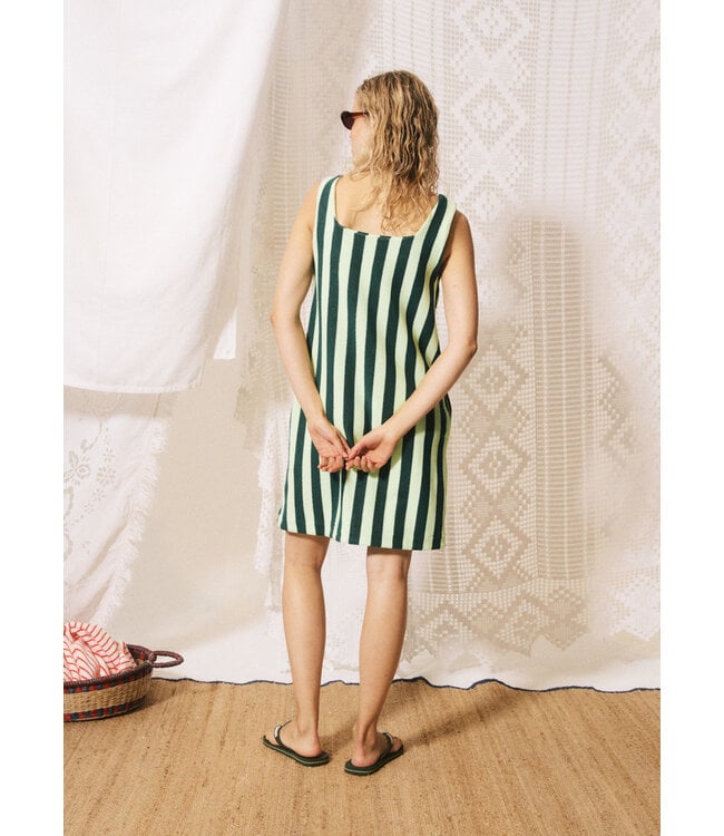 FRNCH Robe Peppe vert citron