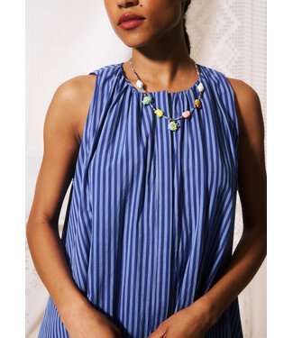 FRNCH Robe Angela blue electrique