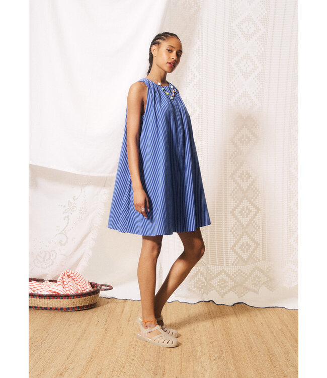 FRNCH Robe Angela blue electrique