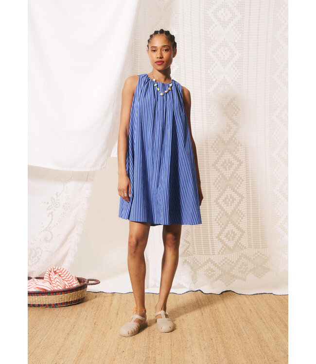 FRNCH Robe Angela blue electrique