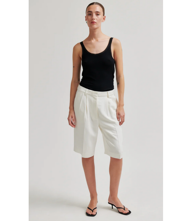 Second Female Lino Shorts White Alyssum