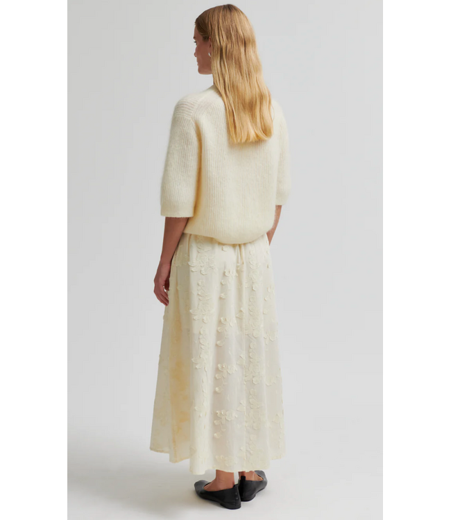 Second Female Andrea Knit Rib Cardigan Alabaster Gleam