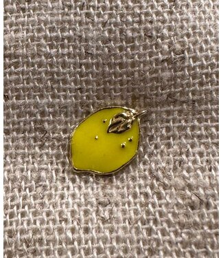 Betty Bogaers Lemon Flat Stud Earring Gold (1piece)