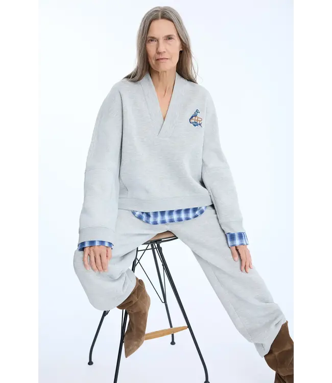 Munthe Nash sweater light grey