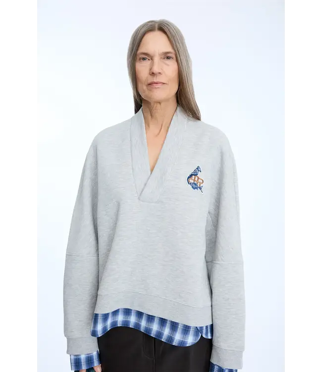 Munthe Nash sweater light grey