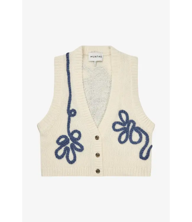 Munthe Nowland knit top ivory