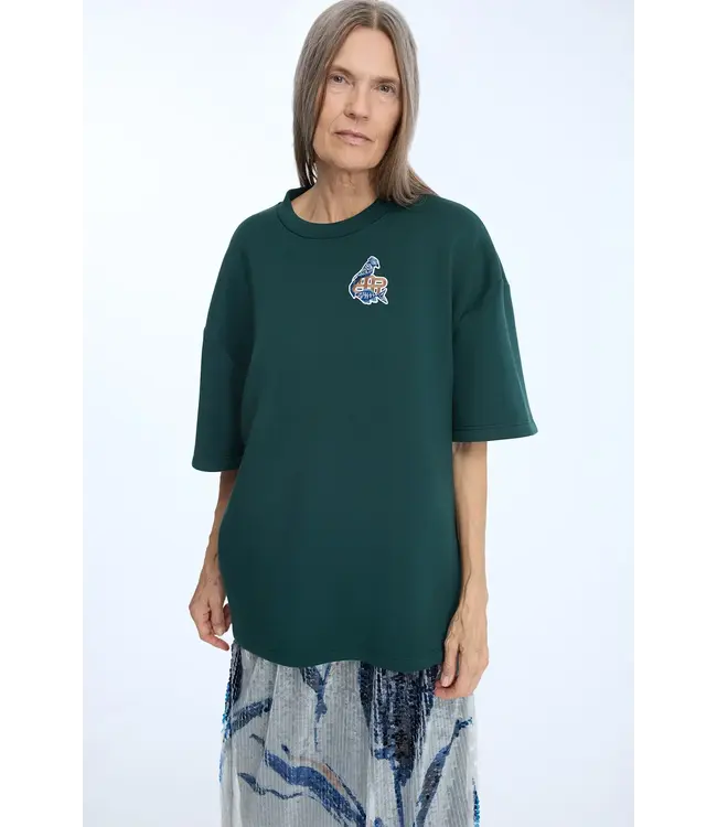 Munthe Nilou shirt petrol green