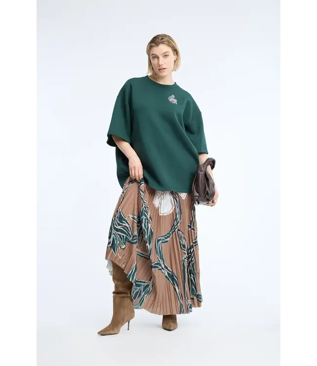 Munthe Nilou shirt petrol green