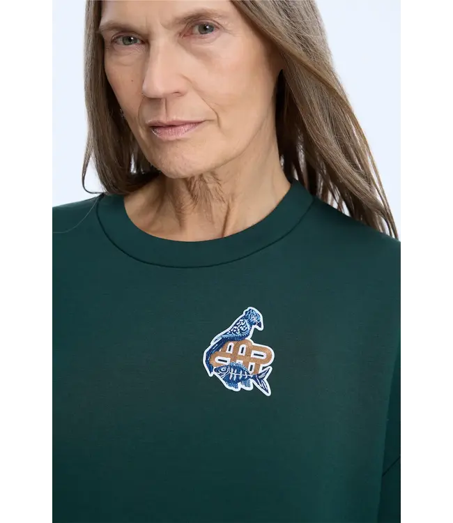 Munthe Nilou shirt petrol green