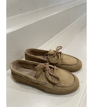 Posa Boat Loafer Suede Tan
