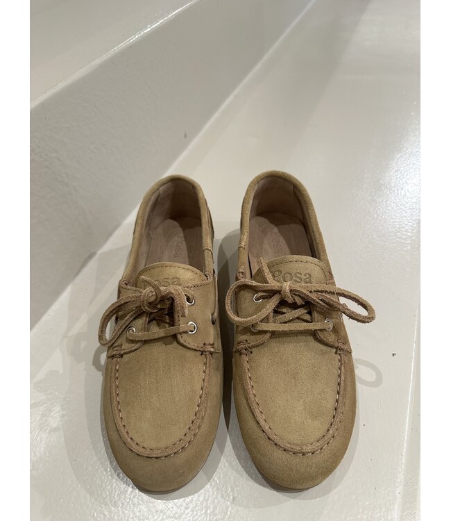 Posa Boat Loafer Suede Tan