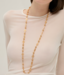 Gas Bijoux Yuca croix long Necklace