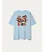 Denham Kansai graphic tee Blue fog