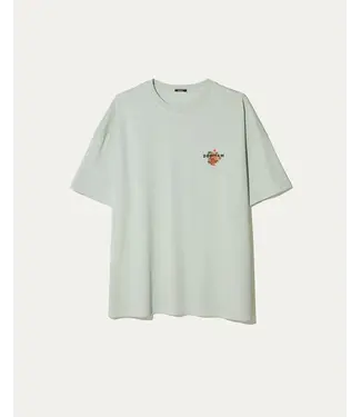Denham Kansai graphic tee Mercury green