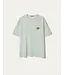 Denham Kansai graphic tee Mercury green
