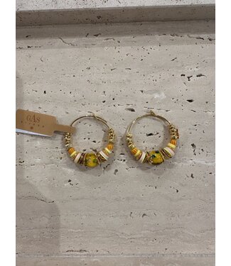 Gas Bijoux Craole Aloha earring Yellow