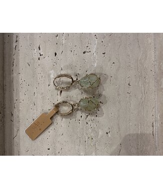 Gas Bijoux Tao Rainbow Green earring