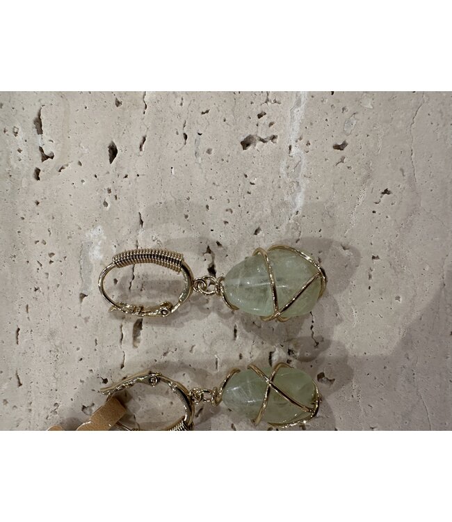 Gas Bijoux Tao Rainbow Green earring