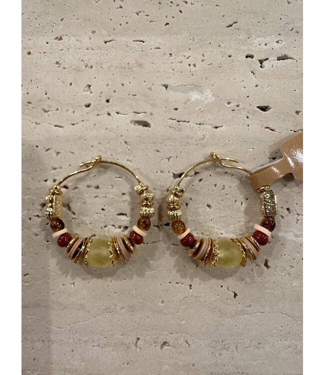 Gas Bijoux Creole Aloha Earring