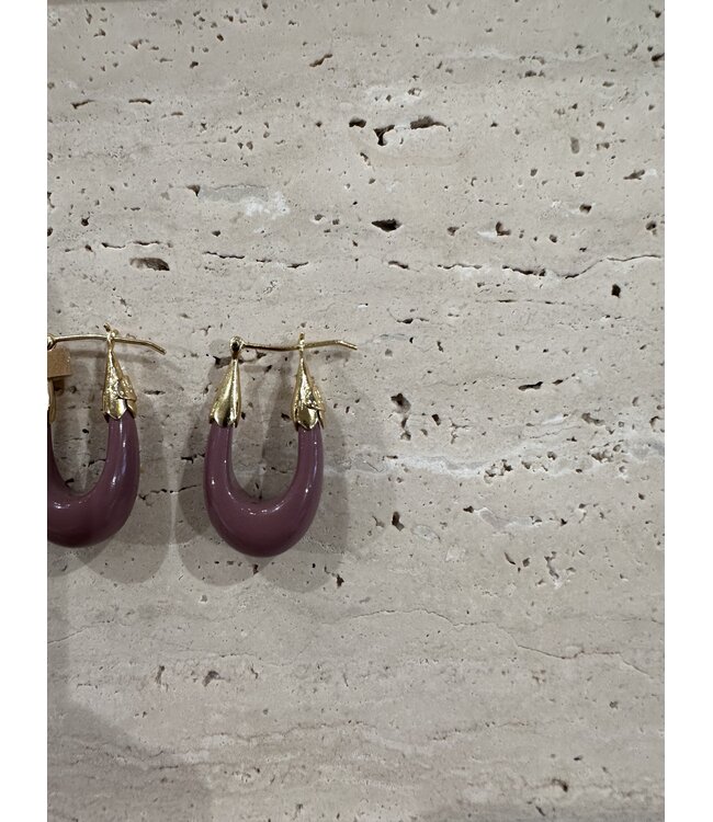 Gas Bijoux Copy of Lyre Creole Earring Gold