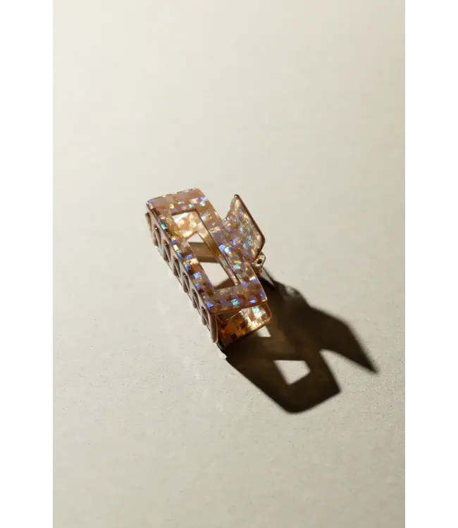 Crush disco claw clip shimmer