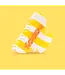 Forever happy claw clip yellow/white
