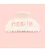 Forever bestie. Claw clip Beige/pink