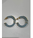Gas Bijoux CREOLE COBRA Earring Light Blue