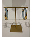 Gas Bijoux CREOLE COBRA Earring Light Blue