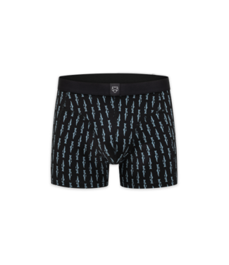 A-dam Boxer Brief Black Trouts AOP