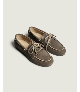 Posa Boat Loafer Brushed Suede Daytona Grey