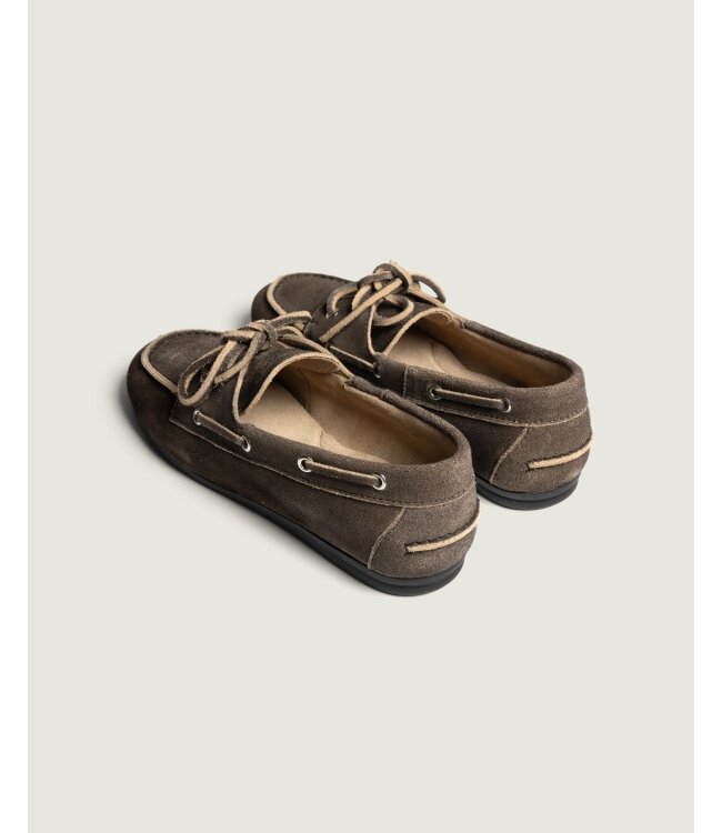 Posa Boat Loafer Brushed Suede Daytona Grey