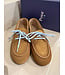 Posa Boat Loafer Suede Camel