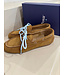 Posa Boat Loafer Suede Camel