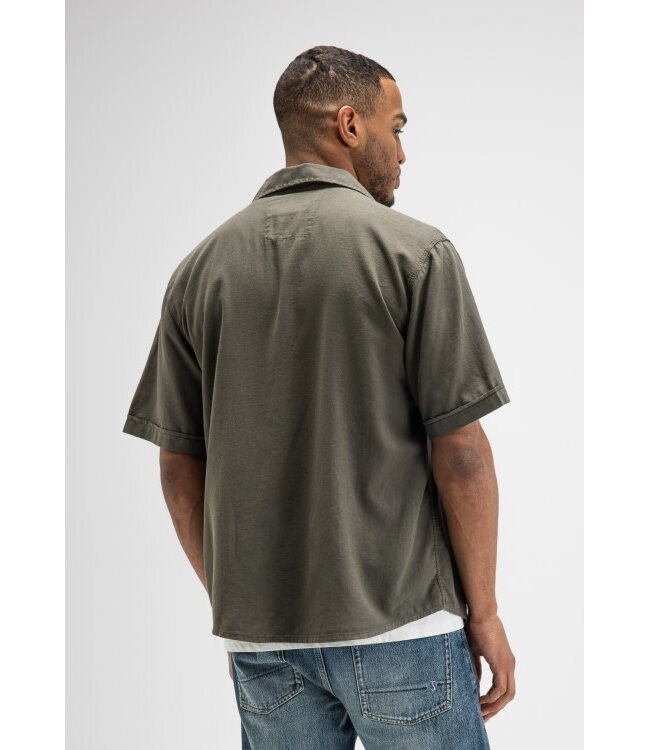 Butcher of Blue Anthony LT Resort Shirt SS granite green