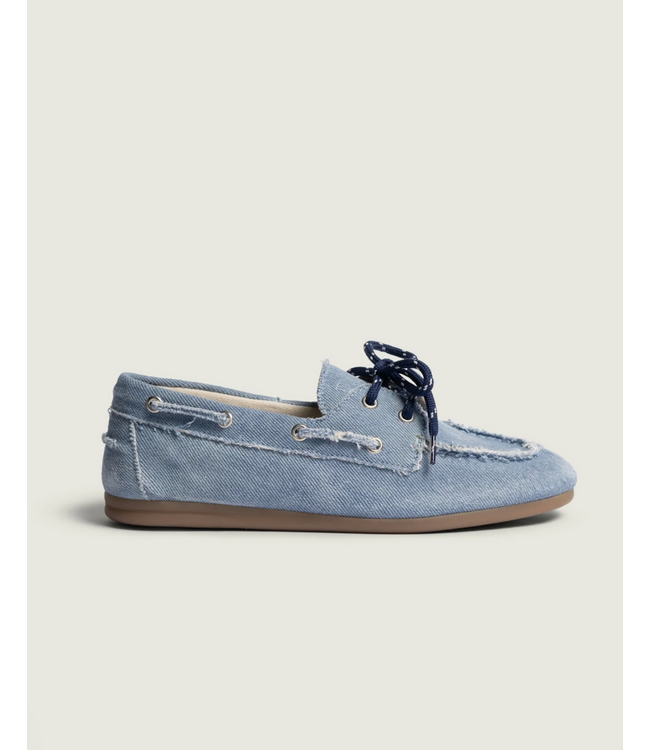 Posa Boat Loafer Light Blue Denim
