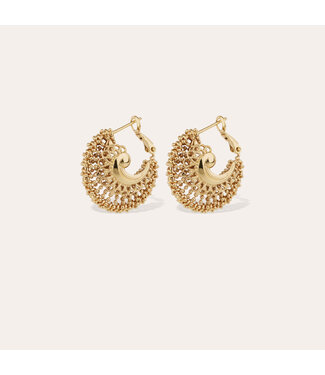 Gas Bijoux Copy of Atik mini hoop earrings gold