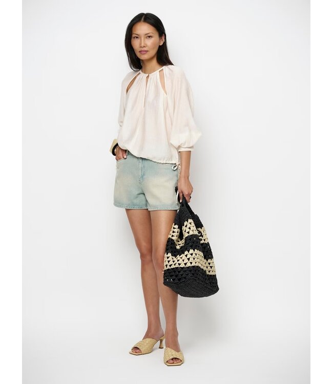 Dante 6 Menton fringed denim shorts