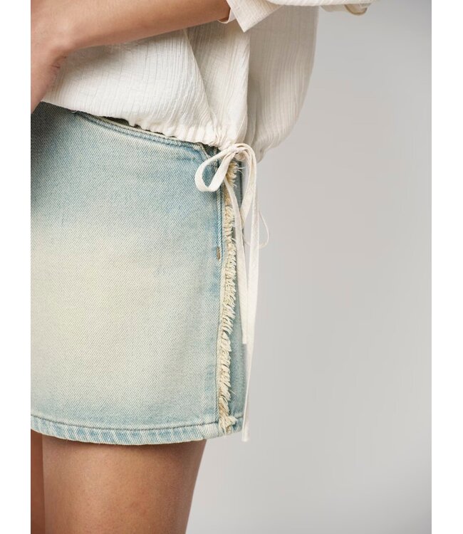 Dante 6 Menton fringed denim shorts