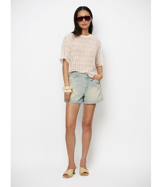 Dante 6 Menton fringed denim shorts