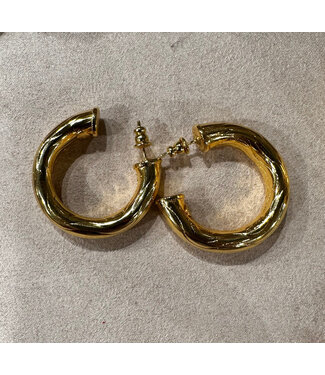 Gas Bijoux Turner Vague Hoop Earring