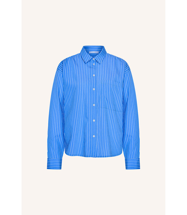 By Bar Lise stripe blouse blue/white