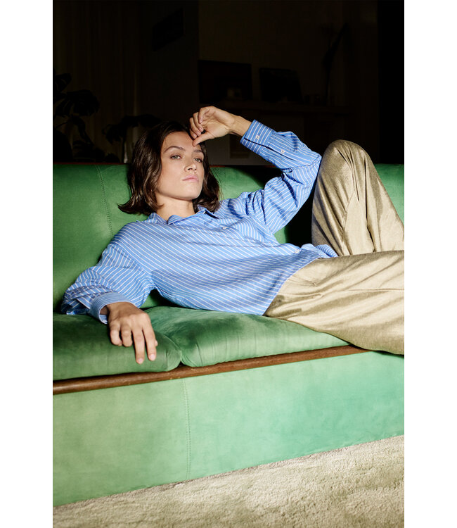 By Bar Lise stripe blouse blue/white