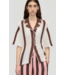 Stine Goya Short Sleeve Bowling Polo Baseball Stripes