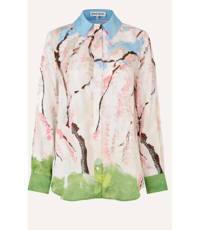 Stine Goya Long Sleeve Shirt Cherry Blossom
