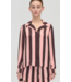 Stine Goya Wide Point Collar Shirt Rosewood Mint Stripes